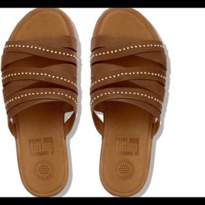 Fitflop Lumy Leather-slides with studs